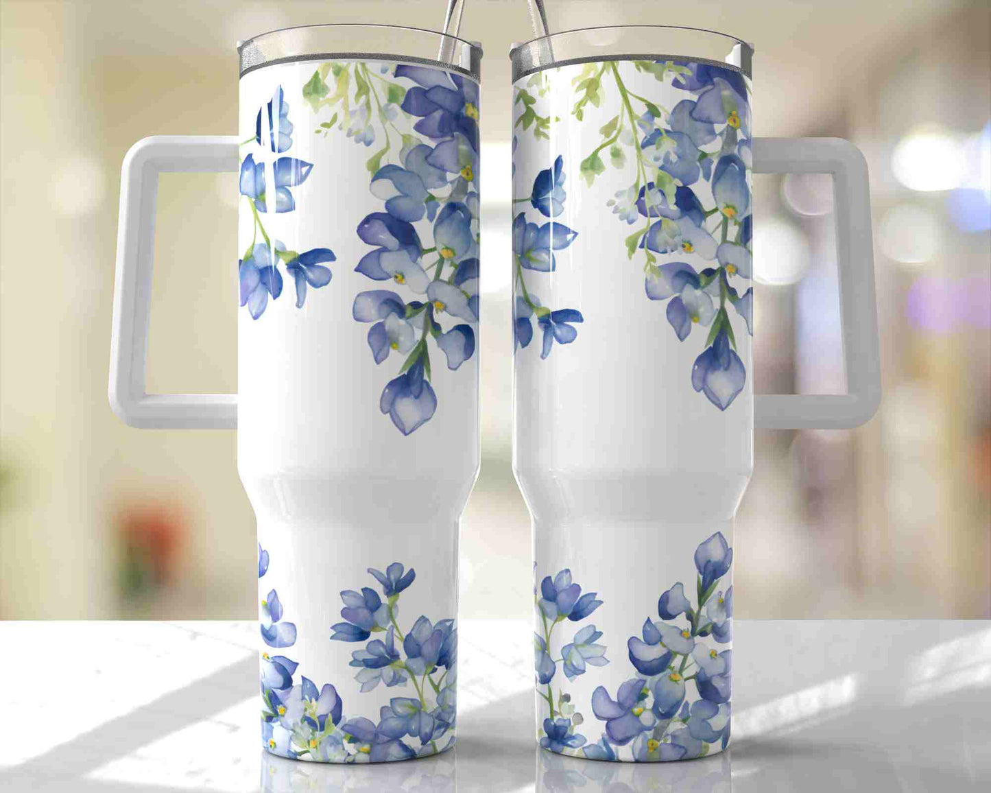 Blue Wisteria Floral
