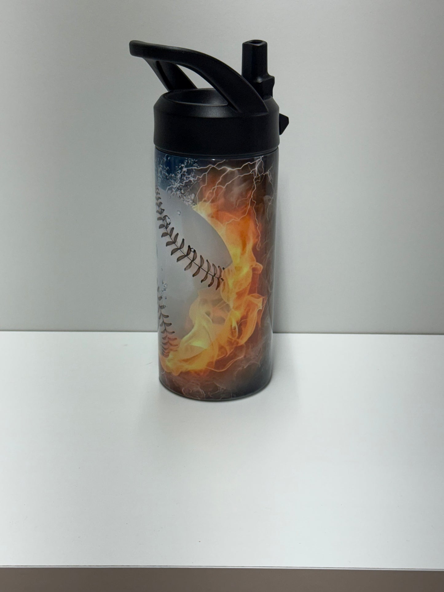Baseball Fire Water Flip Top