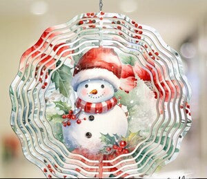 Poinsettia Snowman