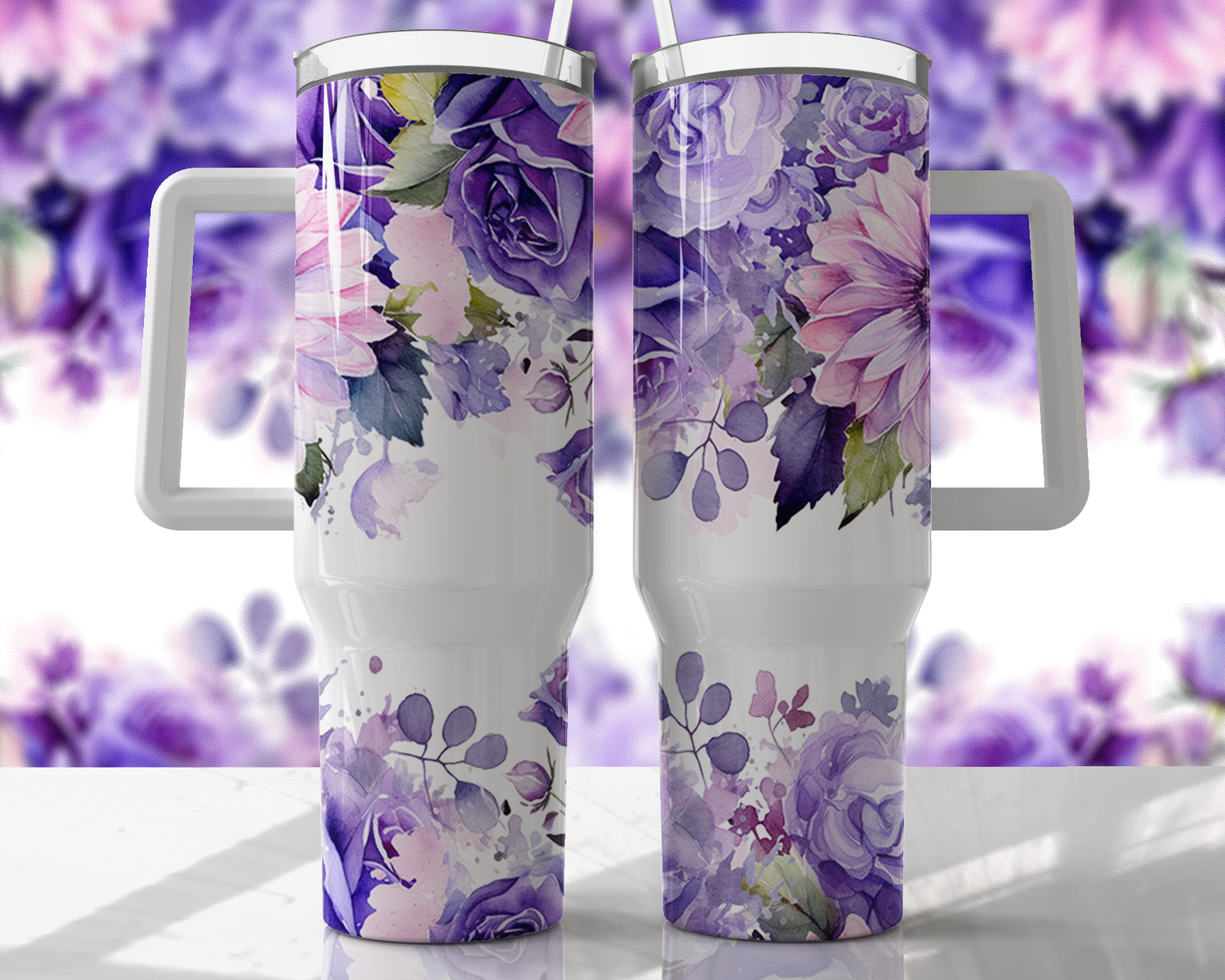 40oz handle tumbler