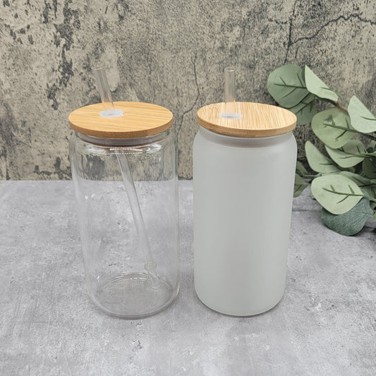 Glass Can Cup