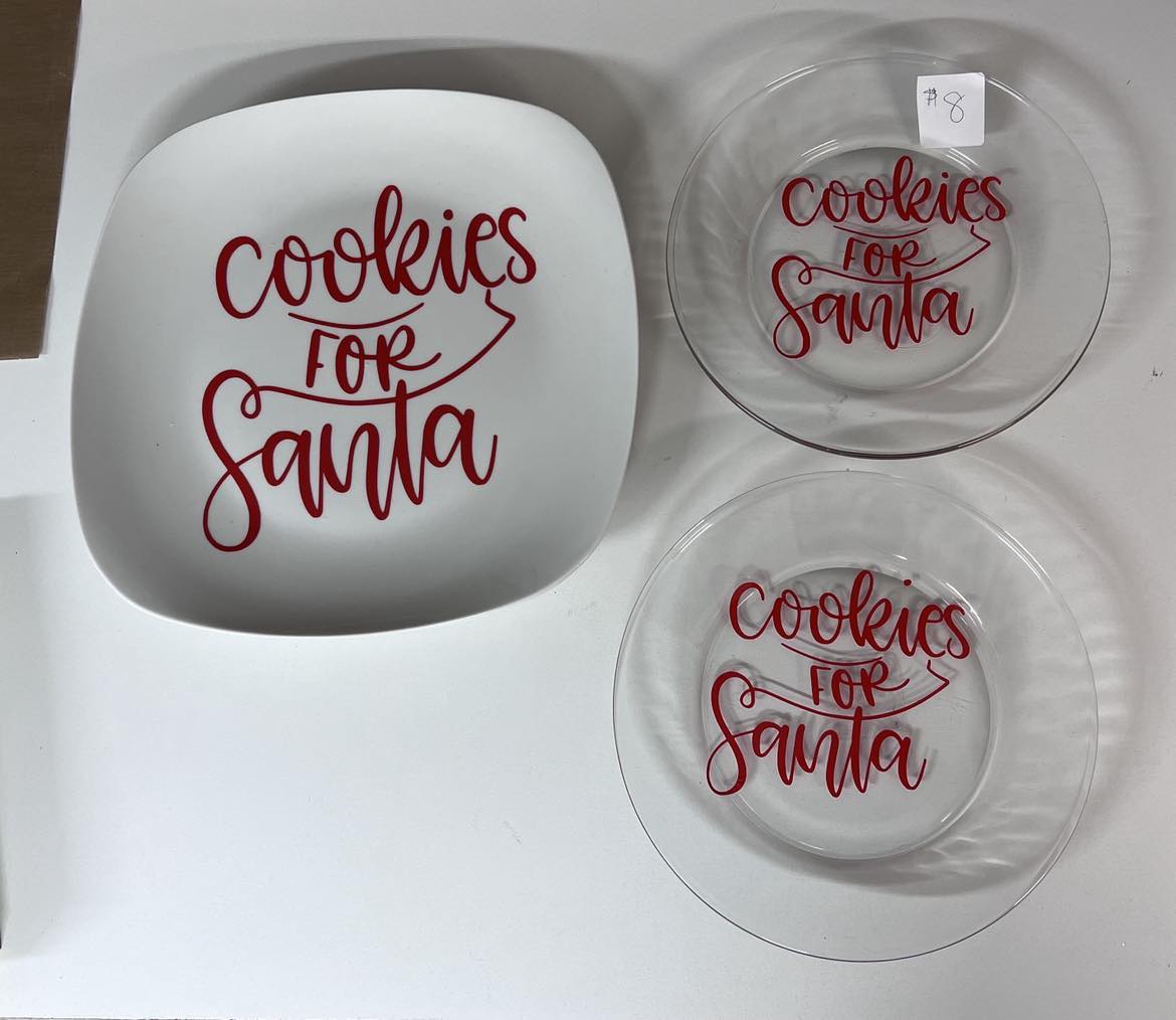 Santa Cookie plate