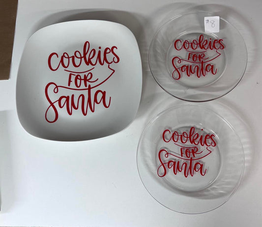 Santa Cookie plate