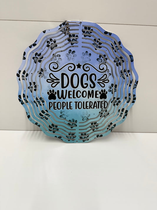 Dogs Welcomes Wind Spinner