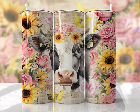 Floral Cow