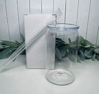 Plastic 16 Oz Can tumbler with Straw